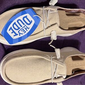 Hey Dude Women’s Beige Slip-On Shoes